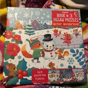 Born Winter Wonderland Jigsaw Puzzle Set - Red, Blue, White